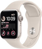 Apple Watch SE (2nd Gen) GPS 40mm Smartwatch with Starlight Aluminium Case with Starlight Sport Band (S/M). Fitness and Sleep Trackers, Crash Detection, Heart Rate Monitor, Retina Display